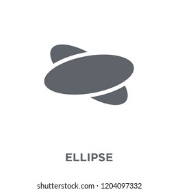 Ellipse icon. Ellipse design concept from Geometry collection. Simple element vector illustration on white background.