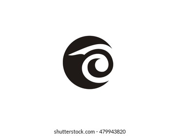 ellipse logo icon 3D
