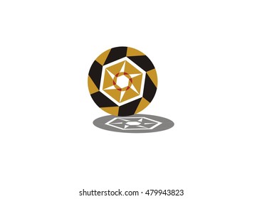 ellipse logo icon 3D