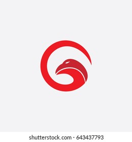 ellipse logo, icon eagle