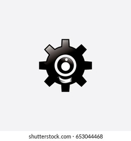 ellipse logo, icon eye