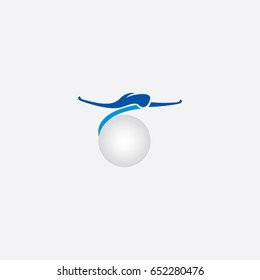 ellipse logo icon plane