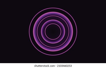 ellipse neon lighting background vector