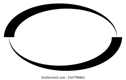Elipse, marco ovalado, borde. Banner oval, etiqueta y elemento label