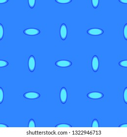 Ellipse seamless pattern on the light blue background