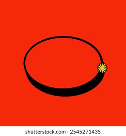 Ellipse Textbox or Tag Icon with Red Vintage Color. Label Icon. High Quality Vector Icon. Editable Vector