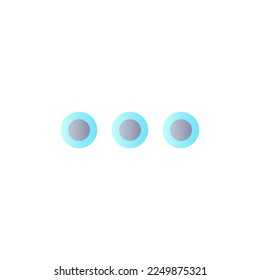 Ellipsis flat gradient color ui icon. Suspension points. Computer system menu. List of options. Simple filled pictogram. GUI, UX design for mobile application. Vector isolated RGB illustration