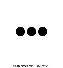 ellipsis h Icon. Flat style design isolated on white background. Vector illustration