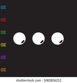 ellipsis, icon illustration