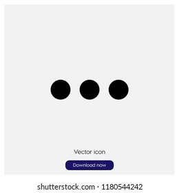 Ellipsis sign icon in trendy flat style isolated on grey background, modern symbol vector illustration for web
