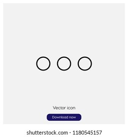 Ellipsis sign icon in trendy flat style isolated on grey background, modern symbol vector illustration for web