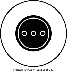 Icono de Vector de puntos suspensivos. Se puede utilizar para aplicaciones de impresión, móviles y de Web.