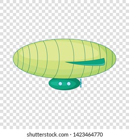 Elliptic airship icon. Cartoon illustration of elliptic airship vector icon for web