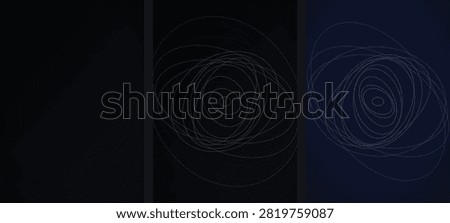 Elliptical contour lines create intricate overlapping geometric patterns on transparent background