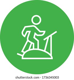 Elliptical Cross Trainer Outline Icon