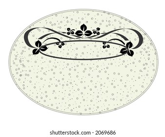  elliptical ,dotted banner