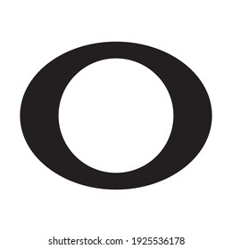 Elliptical frame with white circular area inside.