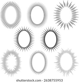 Elliptical lines for dialogue in manga
