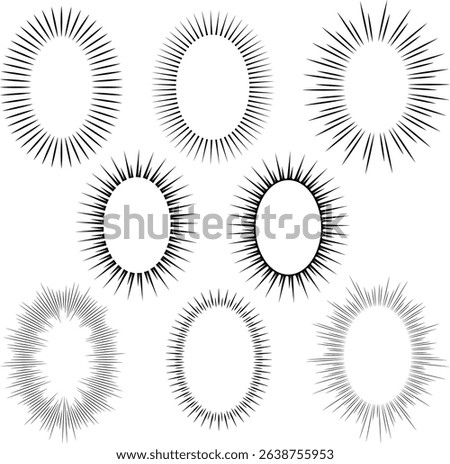 Elliptical lines for dialogue in manga