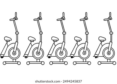 Elliptical Machine Art Unique Line Illustration Techniques Guide