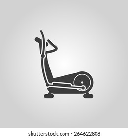 The elliptical trainer icon. Bike symbol. Flat Vector illustration