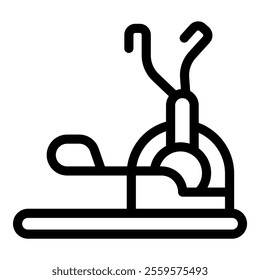 Elliptical trainer icon representing fitness equipment for cardio and strength training