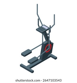 Máquina de treino elíptico fornecendo treino cardio em casa para ficar em forma