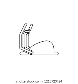 The Elliptical trainers icon. Simple outline vector of gym set for UI and UX, website or mobile application