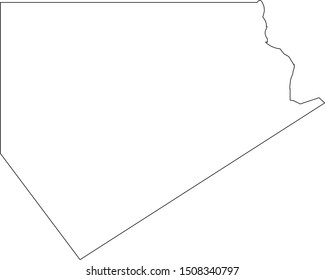 Ellis County Map In State Of Texas