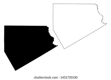 Ellis County, Texas (Counties in Texas, United States of America,USA, U.S., US) map vector illustration, scribble sketch Ellis map