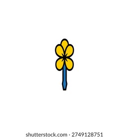 ellow Flower Blossom Nature Spring Icon