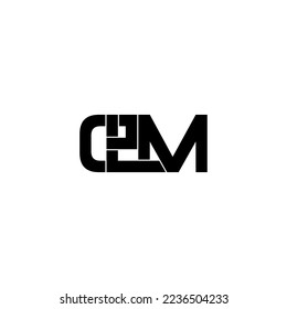 elm initial letter monogram logo design