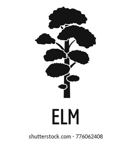 Elm tree icon. Simple illustration of elm tree vector icon for web