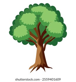 elm tree leaves isolated icon