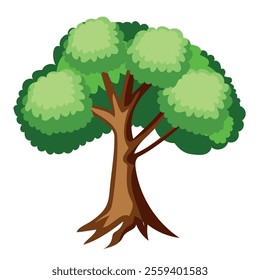 elm tree plant isolated icon