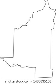 Elmore county map in state of Idaho