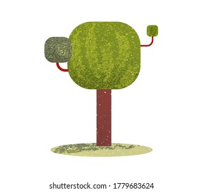elm-tree pollard stock vector illustration