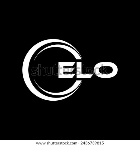 ELO Letter Logo Design, Inspiration for a Unique Identity. Modern Elegance and Creative Design. Watermark Your Success with the Striking this Logo.