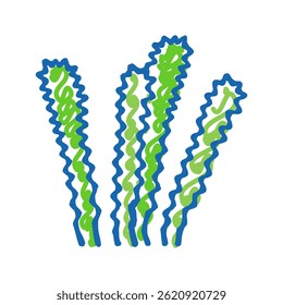 elodea densa ícone doodle esboço vetor. sinal elodea densa. ilustração símbolo isolado