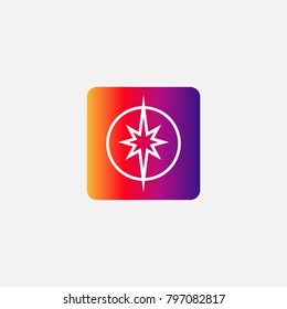 elongated star icon silhouette vector illustration