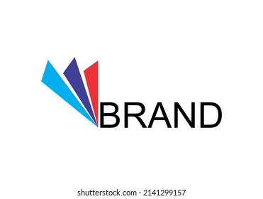 elongated triangle vector like a gem, perfect for banking logos.