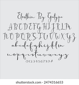 Elosthin is a sweet script typeface with legibility and authenticity. Use it for any design project that requires a personalized look! 