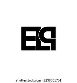 elp initial letter monogram logo design