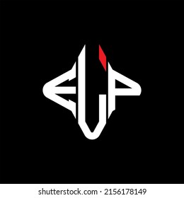 ELP letter logo creative design with vector graphic