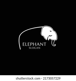 Plantilla de icono de diseño de logotipo elefante