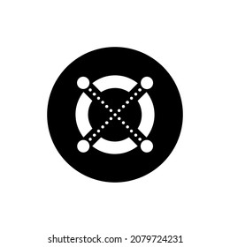 Elrond (EGLD) icon isolated on white background.