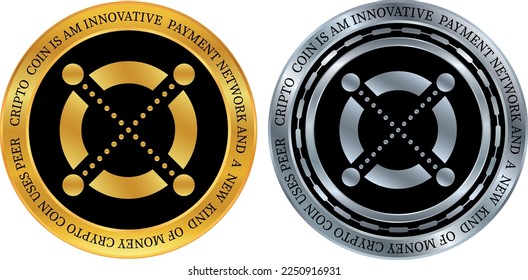 elrond-egld virtual currency logo. vector illustrations. 3d illustrations.