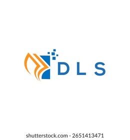 ELS crédito reparação contabilidade design logotipo em fundo branco. Iniciais criativas ELS Crescimento gráfico letra logotipo conceito. Design do logotipo de finanças empresariais da ELS.

