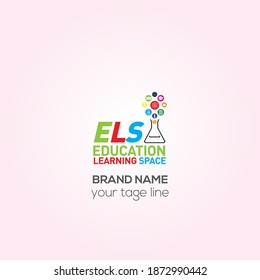 ELS Education Learning Space vector logo, Learning Space Creative Logo