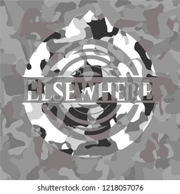 Elsewhere on grey camouflage pattern